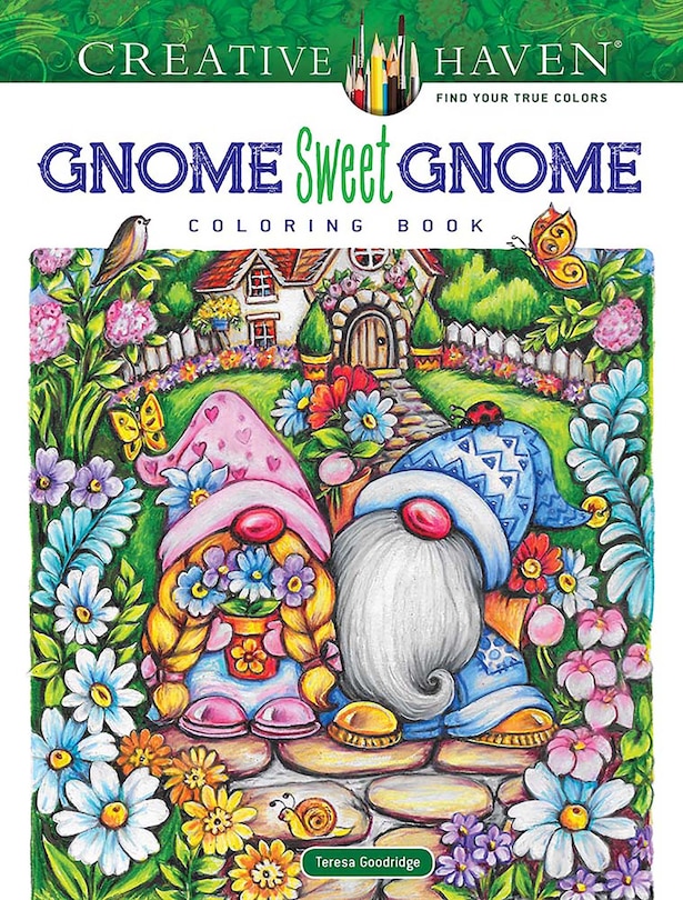 Couverture_Creative Haven Gnome Sweet Gnome Coloring Book