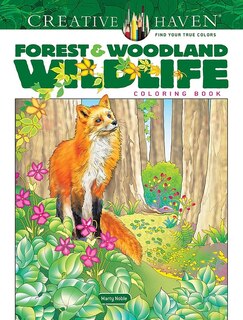 Front cover_Creative Haven Forest & Woodland Wildlife Coloring Book