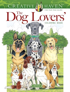 Front cover_Creative Haven the Dog Lovers' Coloring Book