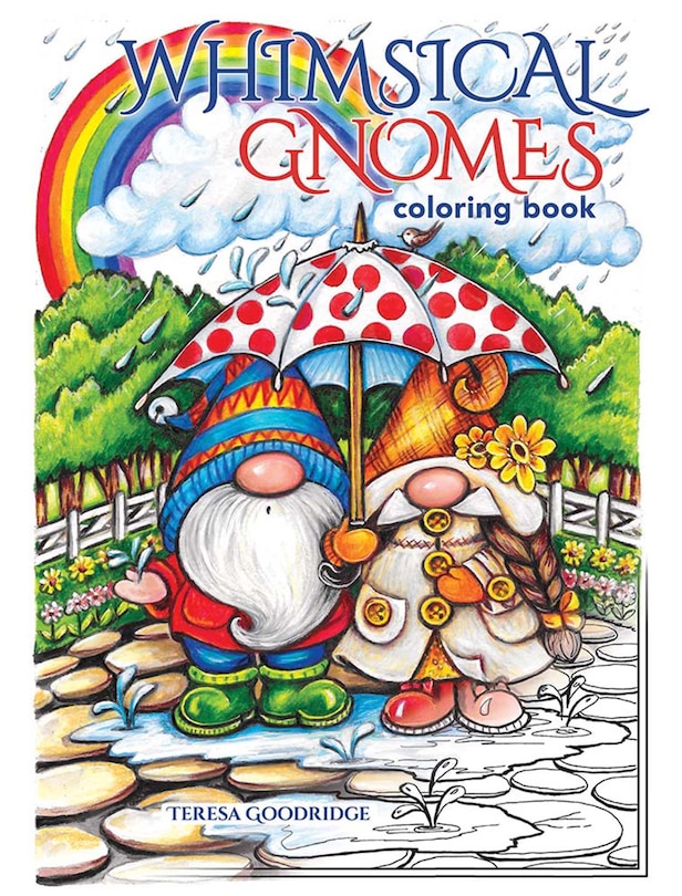 Front cover_Whimsical Gnomes Coloring Book