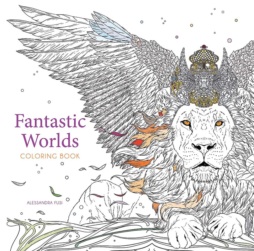 Couverture_Fantastic Worlds Coloring Book