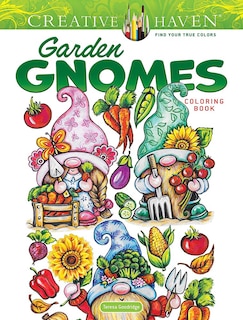 Front cover_Creative Haven Garden Gnomes Coloring Book