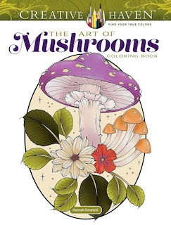 Front cover_Creative Haven the Art of Mushrooms Coloring Book