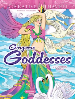 Front cover_Creative Haven Gorgeous Goddesses Coloring Book
