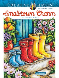 Couverture_Creative Haven Small-Town Charm Coloring Book