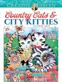 Couverture_Creative Haven Country Cats & City Kitties Coloring Book