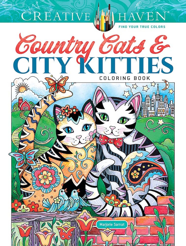 Couverture_Creative Haven Country Cats & City Kitties Coloring Book