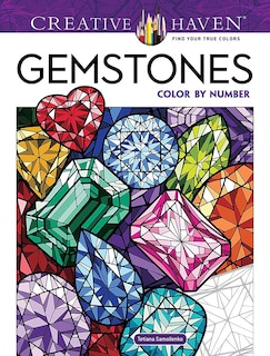 Front cover_Creative Haven Gemstones Color by Number
