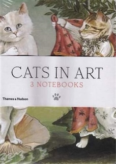 Front cover_Cats In Art: Set Of 3 A6 Notebooks
