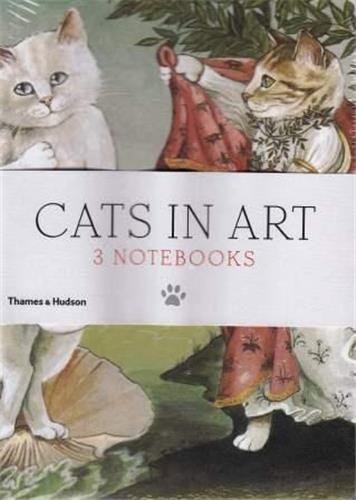 Front cover_Cats In Art: Set Of 3 A6 Notebooks