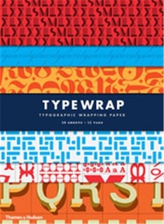 Type Wrap: 10 Sheets Of Wrapping Paper With 12 Gift Tags