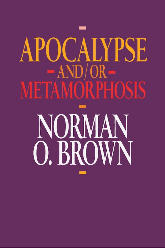 Front cover_Apocalypse and/or Metamorphosis