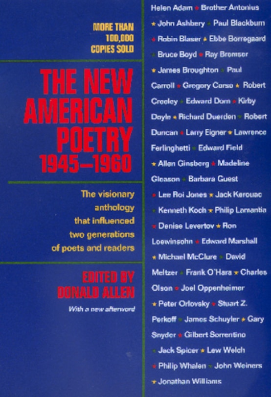 Front cover_The New American Poetry, 1945-1960