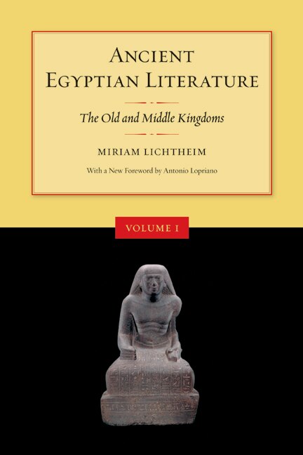 Front cover_Ancient Egyptian Literature, Volume I