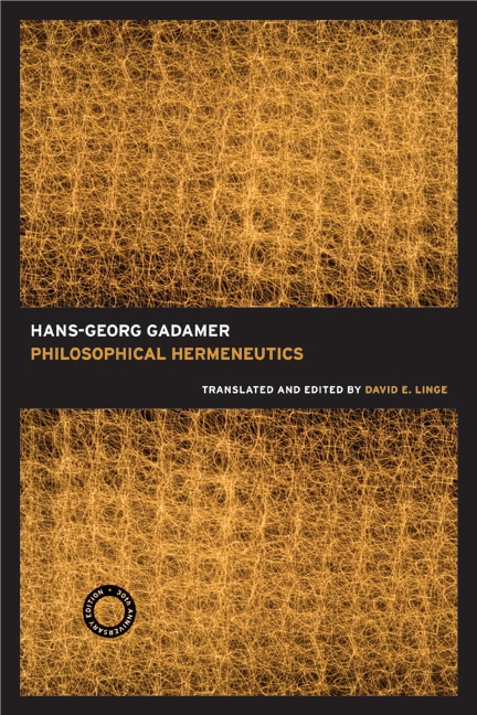Front cover_Philosophical Hermeneutics, 30th Anniversary Edition