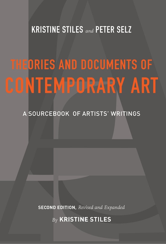 Front cover_Theories and Documents of Contemporary Art