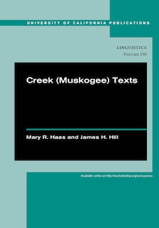 Front cover_Creek (Muskogee) Texts