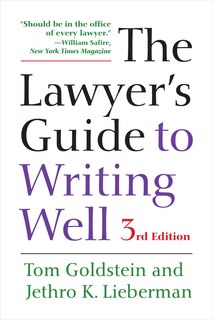 Couverture_The Lawyer's Guide to Writing Well