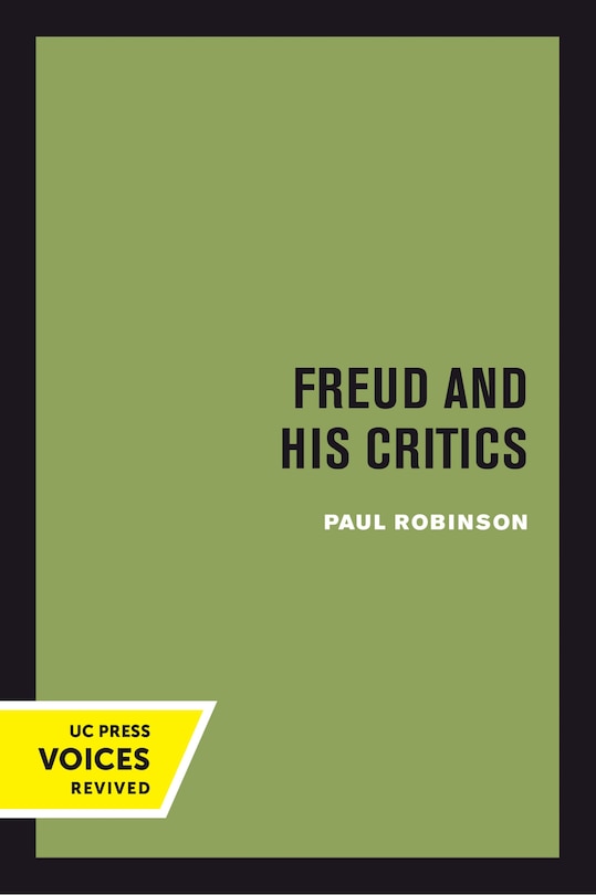 Front cover_Freud and His Critics