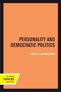 Front cover_Personality And Democratic Politics