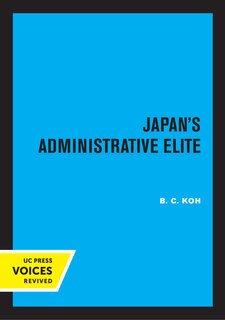 Couverture_Japan's Administrative Elite