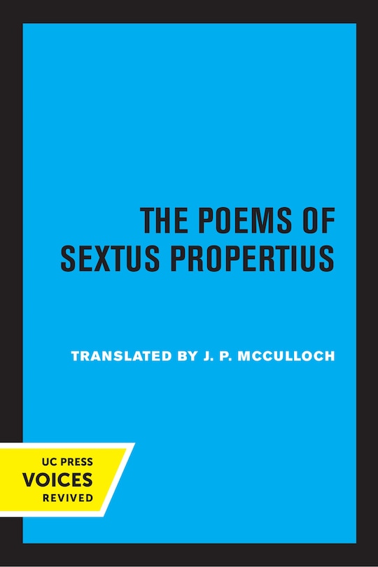 Front cover_The Poems Of Sextus Propertius