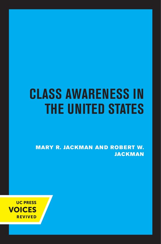 Front cover_Class Awareness In The United States