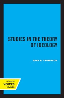 Couverture_Studies In The Theory Of Ideology