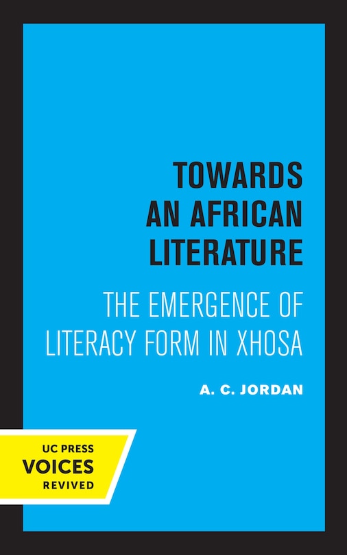 Couverture_Towards An African Literature
