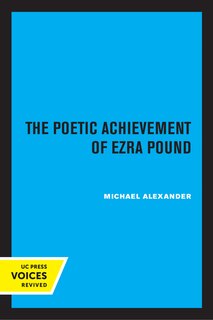 Front cover_The Poetic Achievement Of Ezra Pound