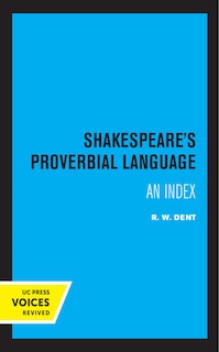 Front cover_Shakespeare's Proverbial Language