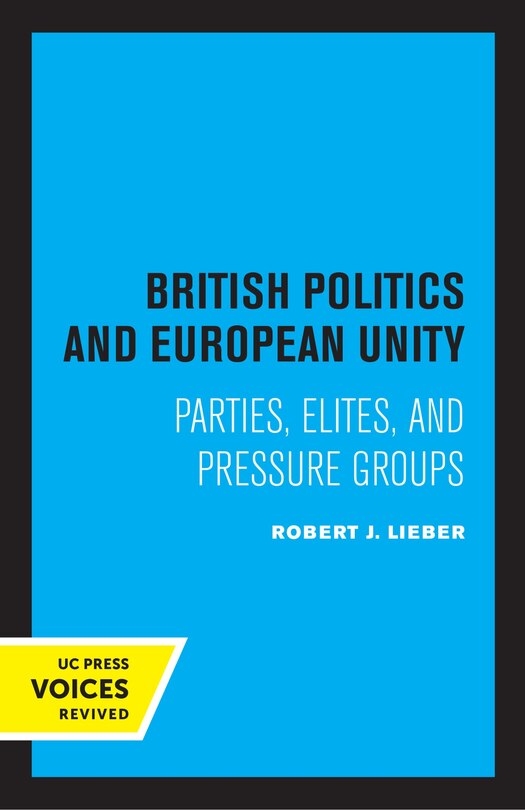 Front cover_British Politics and European Unity