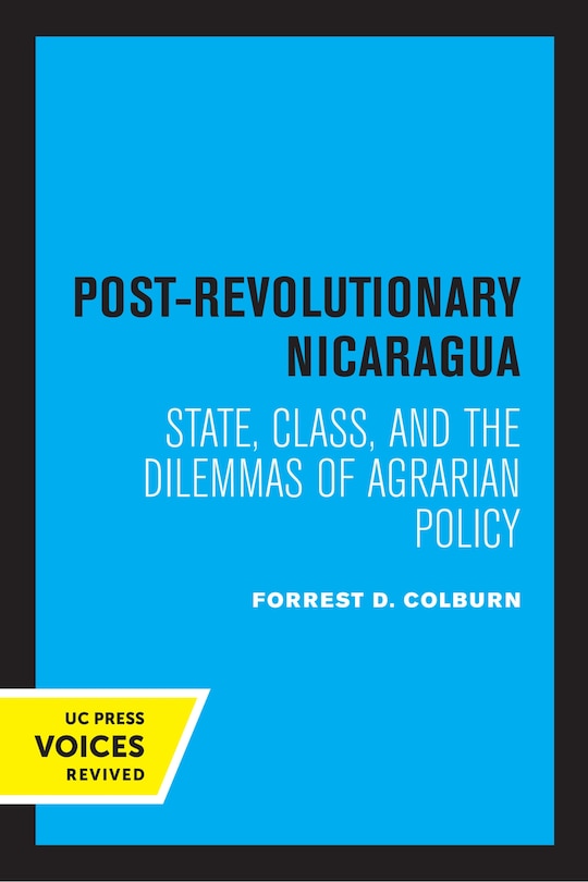 Couverture_Post-Revolutionary Nicaragua