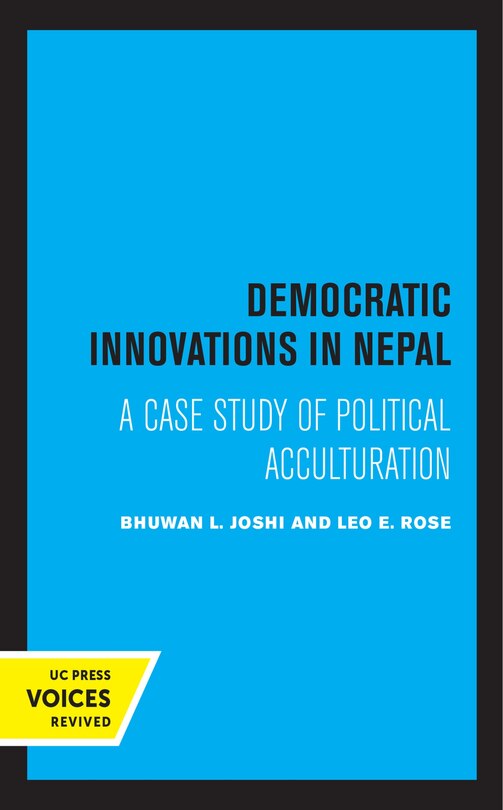 Couverture_Democratic Innovations In Nepal