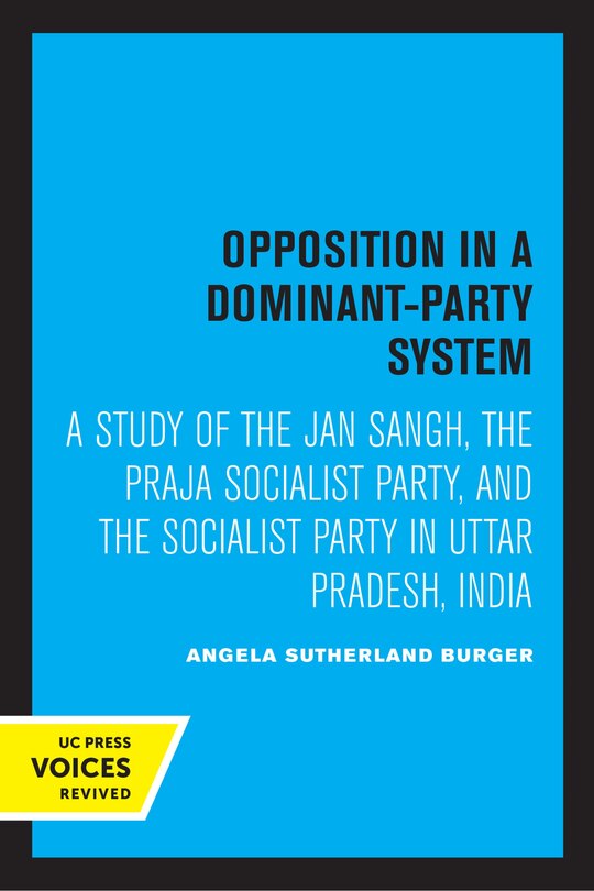 Couverture_Opposition in a Dominant-Party System