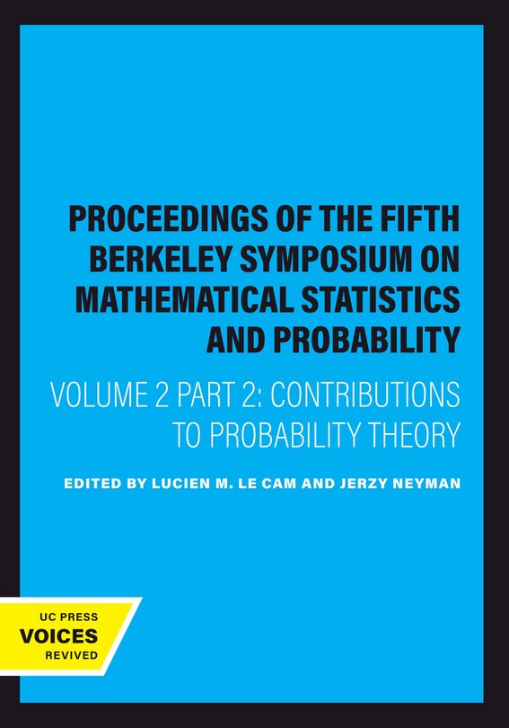 Couverture_Proceedings of the Fifth Berkeley Symposium on Mathematical Statistics and Probability, Volume II, Part II