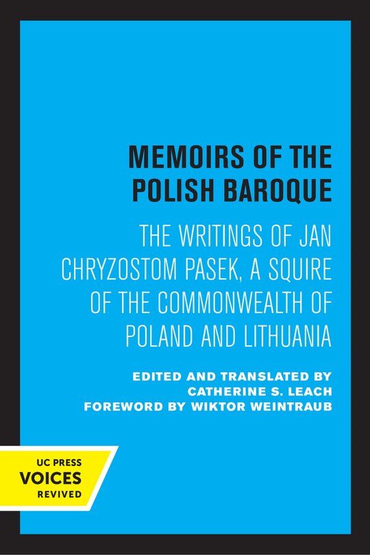 Front cover_Memoirs of the Polish Baroque