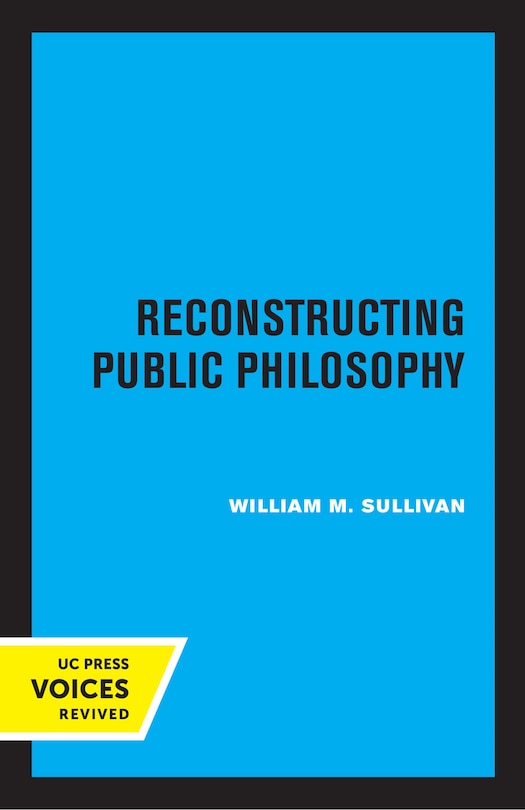 Front cover_Reconstructing Public Philosophy