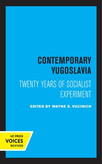 Front cover_Contemporary Yugoslavia