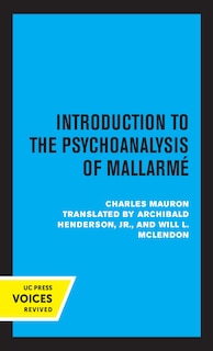 Front cover_Introduction To The Psychoanalysis Of Mallarme