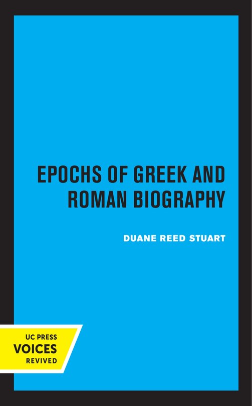 Couverture_Epochs Of Greek And Roman Biography