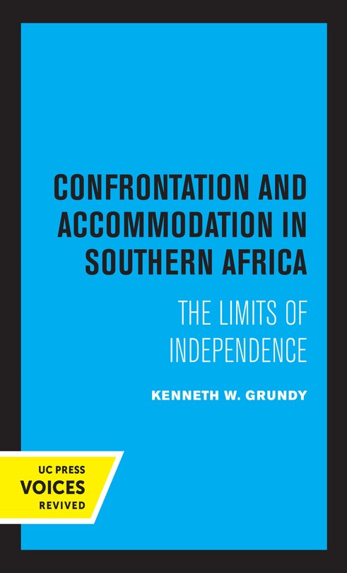 Front cover_Confrontation And Accommodation In Southern Africa