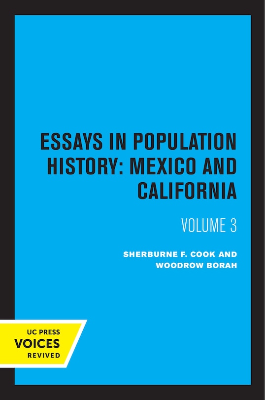 Front cover_Essays in Population History, Volume Three