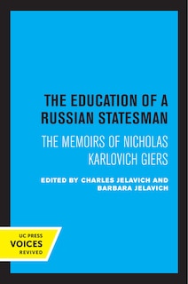 Front cover_The Education of a Russian Statesman
