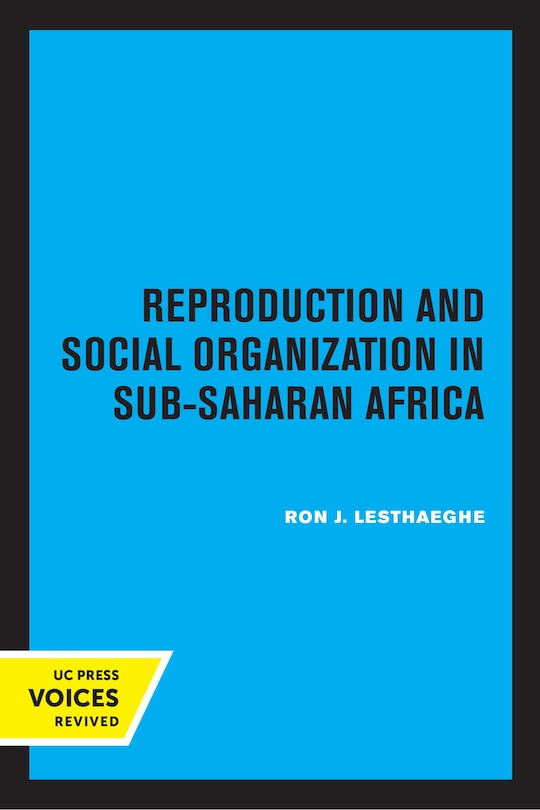 Couverture_Reproduction and Social Organization in Sub-Saharan Africa