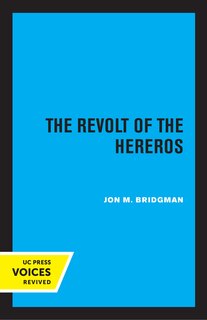Front cover_The Revolt of the Hereros