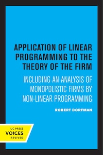 Couverture_Application of Linear Programming to the Theory of the Firm