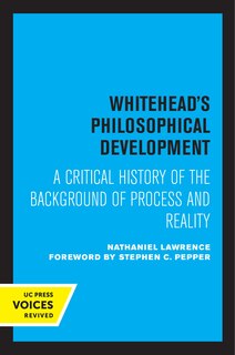 Couverture_Whitehead's Philosophical Development