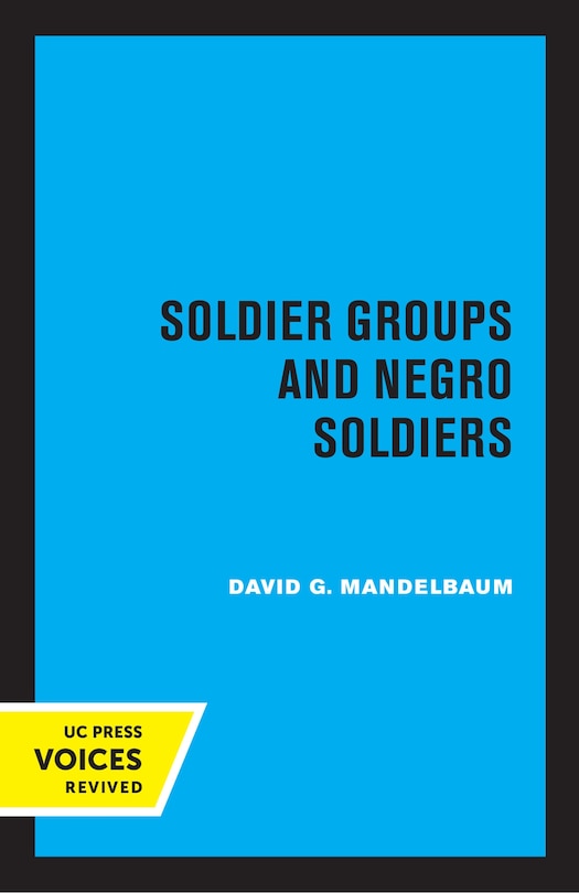 Front cover_Soldier Groups and Negro Soldiers