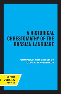 Front cover_A Historical Chrestomathy of the Russian Language